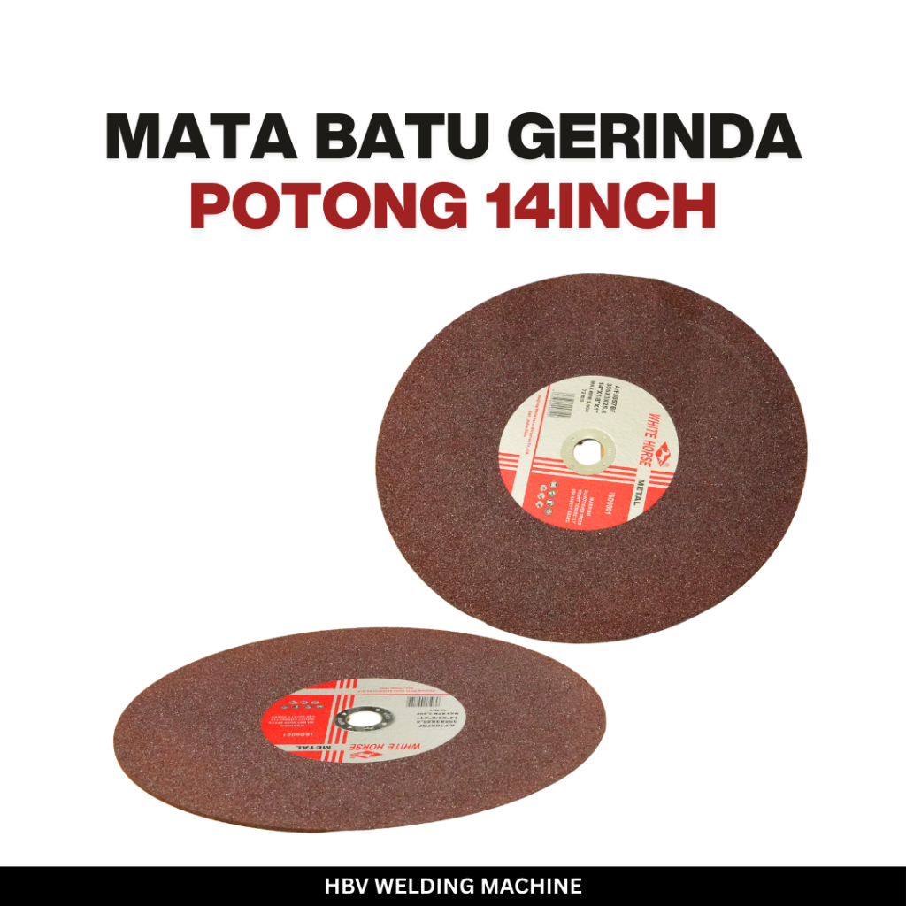 Batu Gerinda Potong Besi White Horse 14" 355x3x25.4 / Cutting Wheel