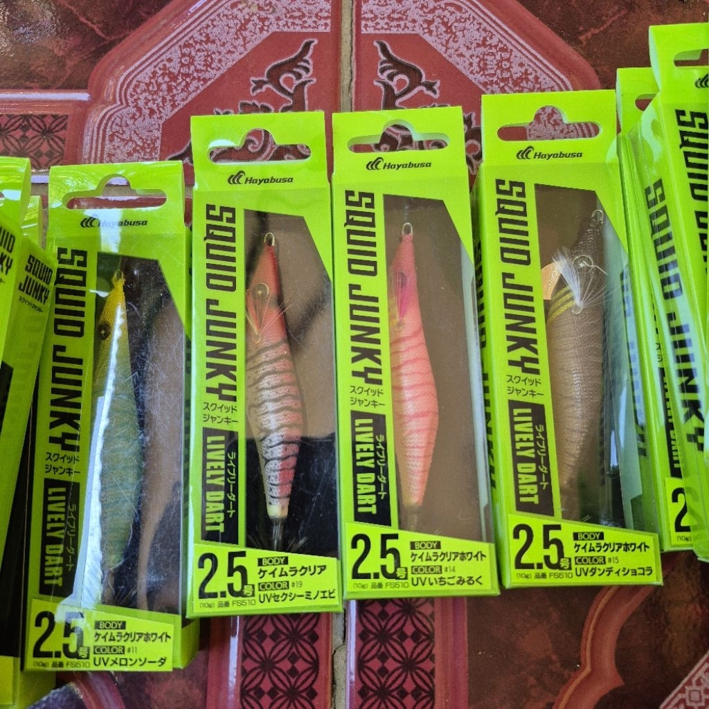 33pcs egi Hayabusa Squid Junky Lively Dart size 2.5