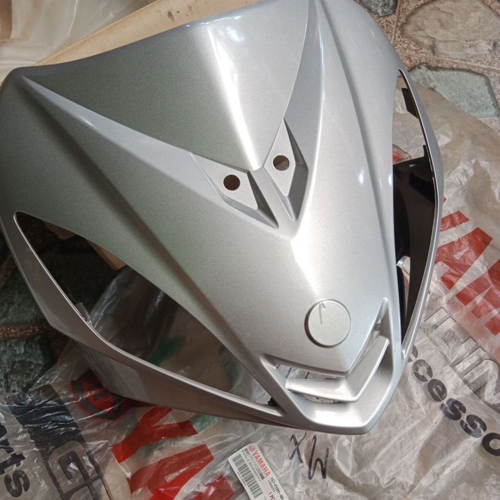 panel tameng depan mx old silver original