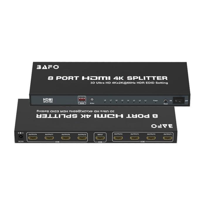 Bafo BF-132 HDMI Splitter 8port - HDMI Splitter 1-8 BAFO 4K 30HZ V1.4