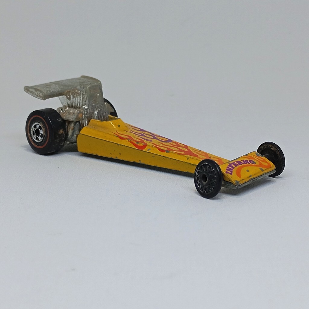 Hot Wheels Vintage 1975 Redline INFERNO DRAGSTER Made in Hongkong Rare lawas