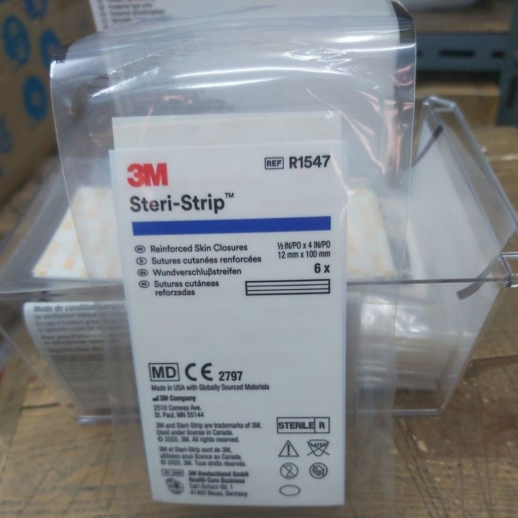 steri strip 3M R1547 12mmx100mm plester/ steri-strip 12 mm x 100 mm-1PCS