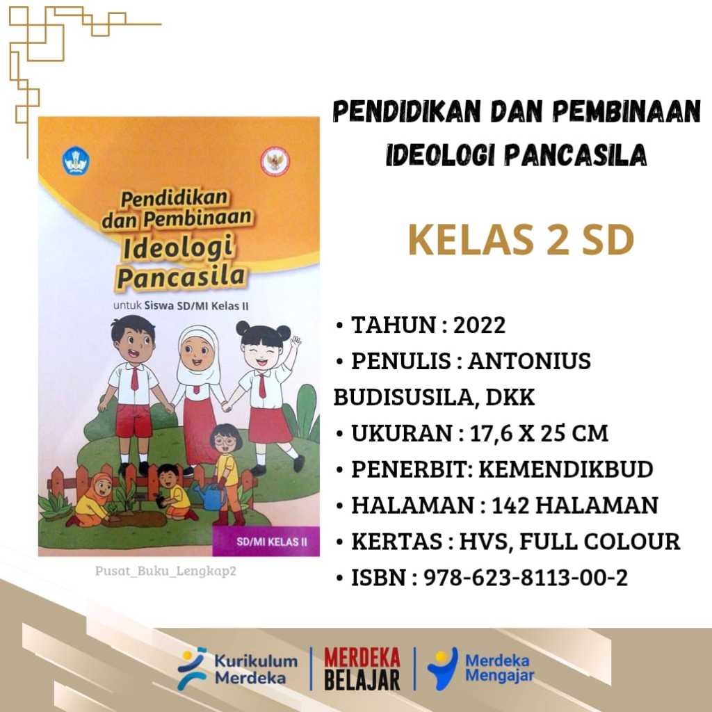 BUKU SISWA PENDIDIKAN DAN PEMBINAAN IDEOLOGI PANCASILA KELAS 2 KURIKULUM PENGGERAK-MERDEKA SD/MI