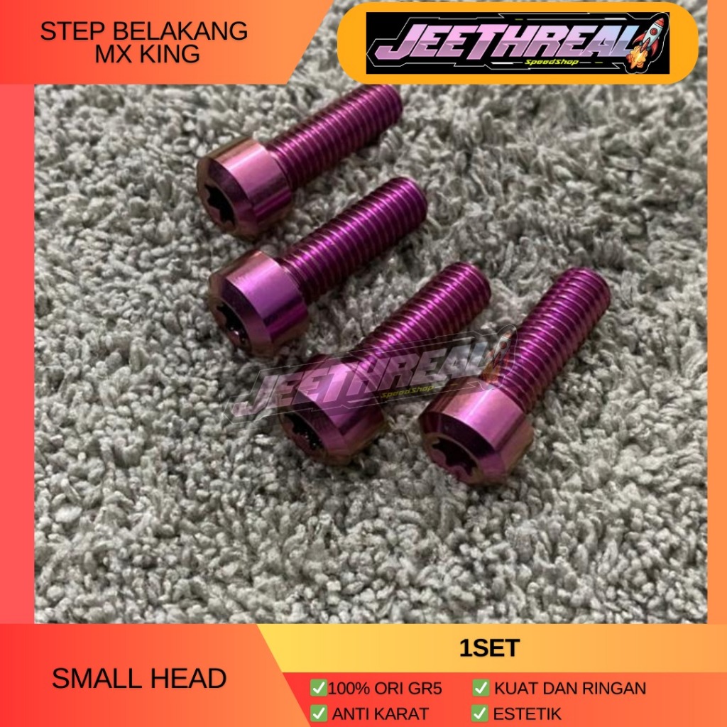 Baut Titanium Step Belakang Mx King Gr5