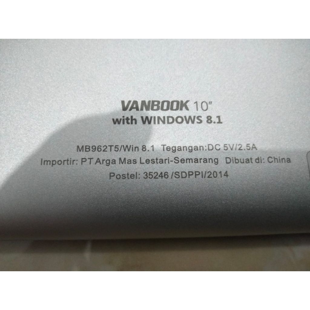 Advan Vanbook W 100 komputer tablet