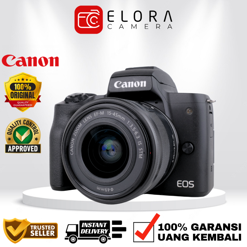Canon EOS M50 Kit 15-45mm / Kamera Mirrorless Canon EOS M 50 Body Only / Canon M50 M 50 Kit BO