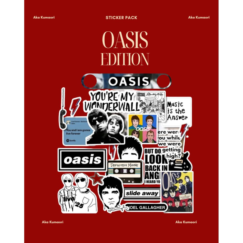OASIS Sticker Pack | Sticker Set Band OASIS