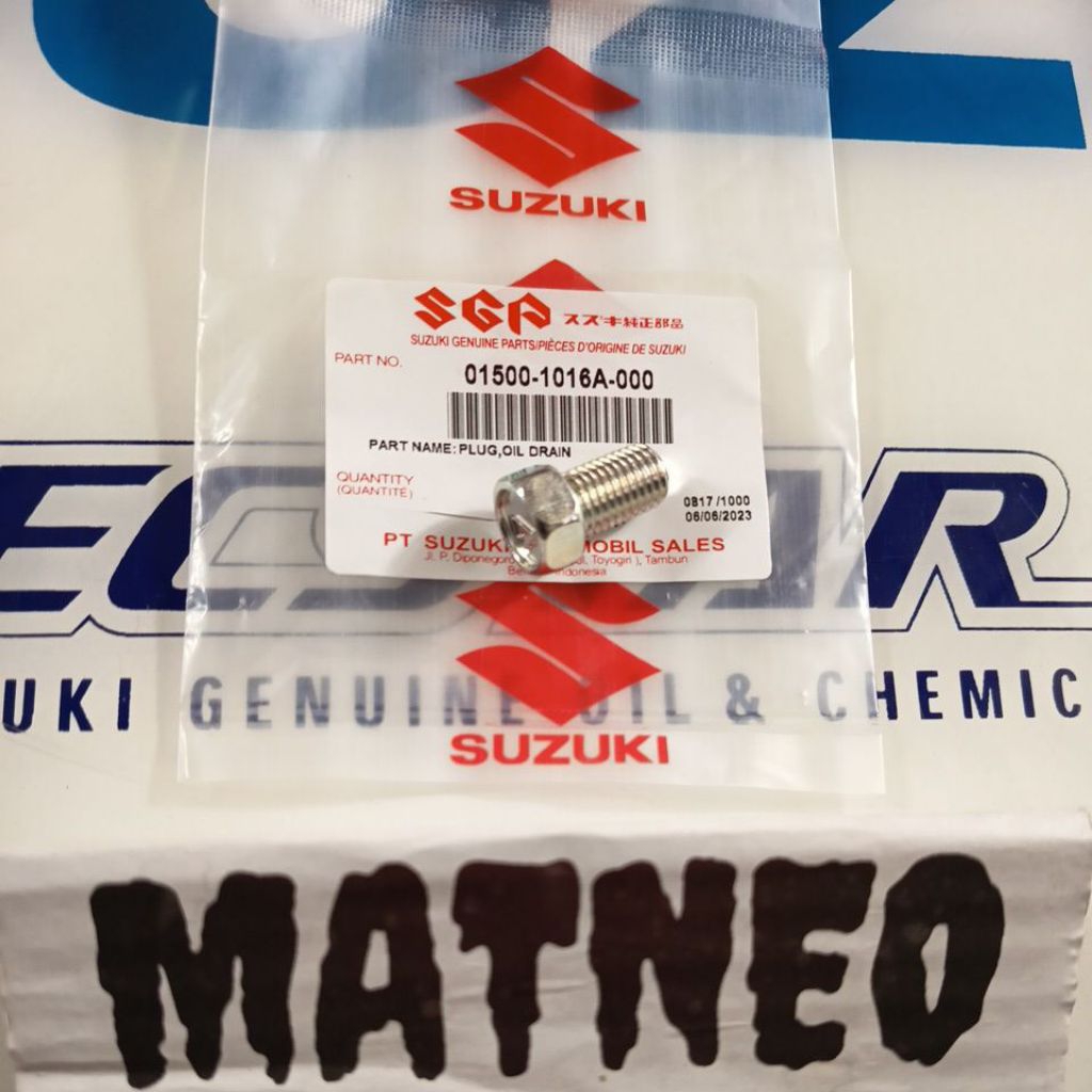 Baut BOLT 10X16MM Tap Oli (Baut Pembuangan Oli Mesin Bawah) SUZUKI SKAYWAVE SHOGUN ALL NEW SATRIA FU