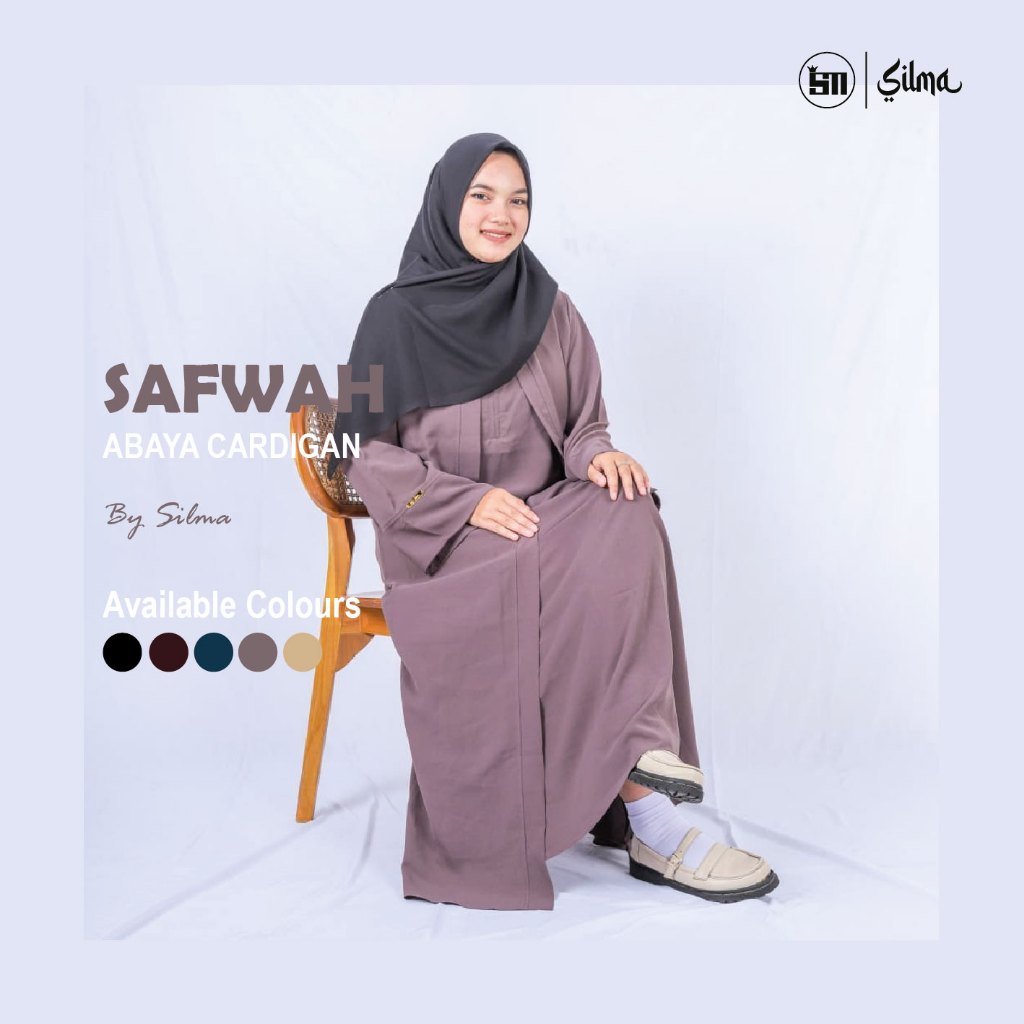 Silma-Safwah Abaya Arab Cardigan Premium All Size Nyaman Dipakai Anti UV