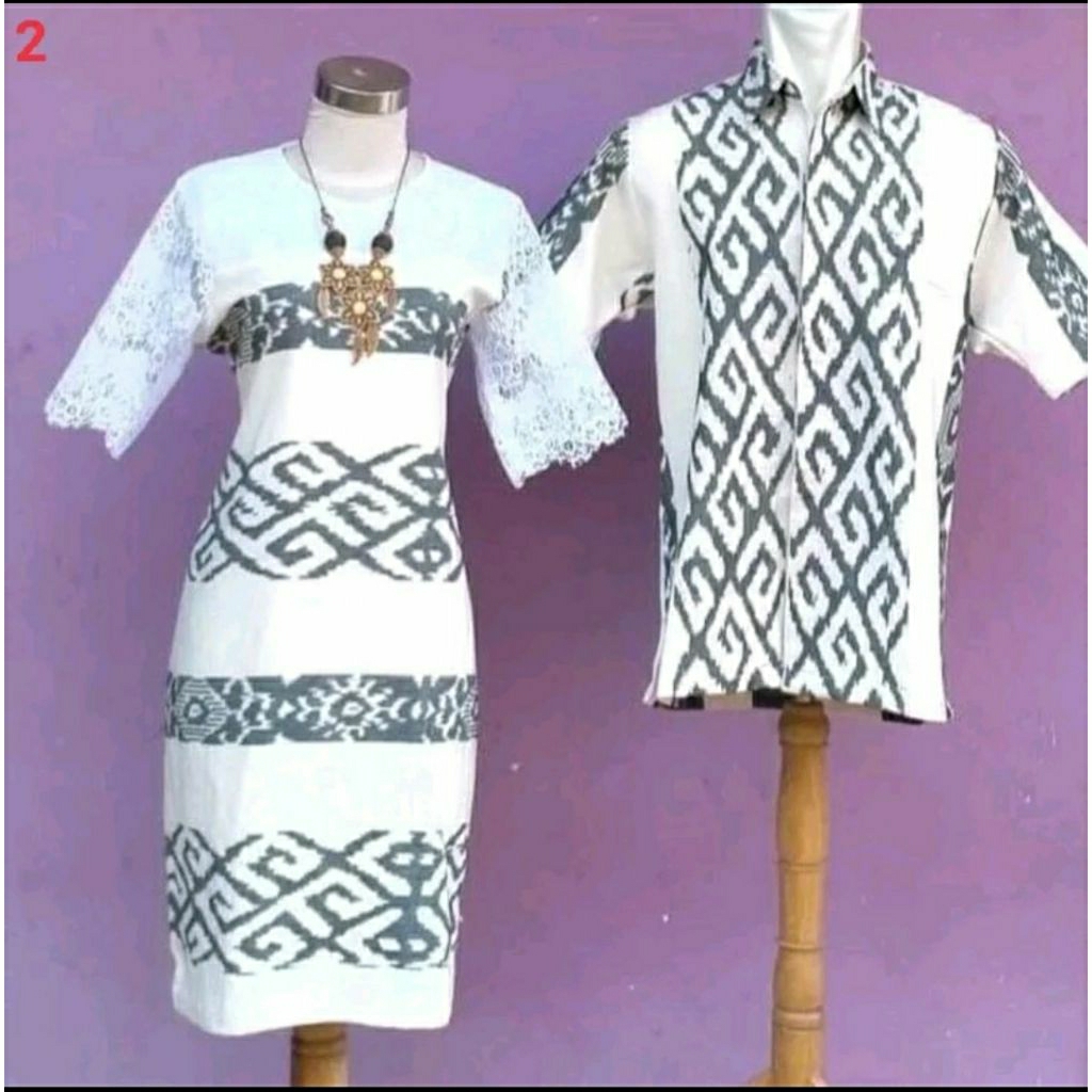 COUPLE TENUN_DRESS TENUN_KEMEJA TENUN_DRESS ANAK_KEMEJA ANAK
