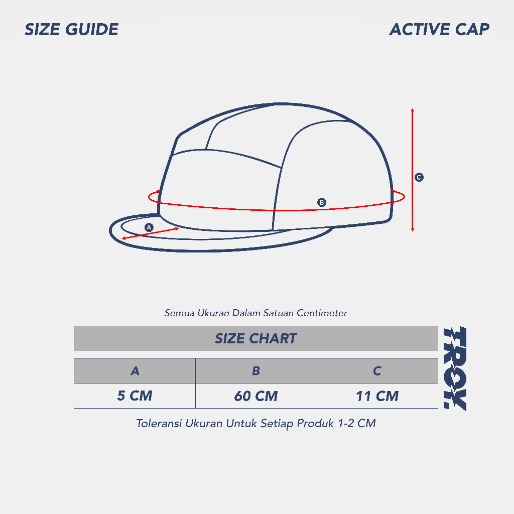 [Free Box] Troy Company Active Cap Cycling Cap Black Moving Toward - Topi Outdoor Topi Lari Topi Sepeda Hitam ACD 3468