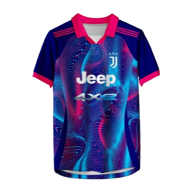 Jersey Juventus Third Terbaru Biru Pink Motif Abstrak Jeep BENGHAR.ID-128