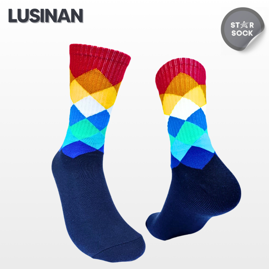 STARSOCK - PAKET LUSINAN - Kaos Kaki Oldschool Tribal - Skate & Skena - Unisex