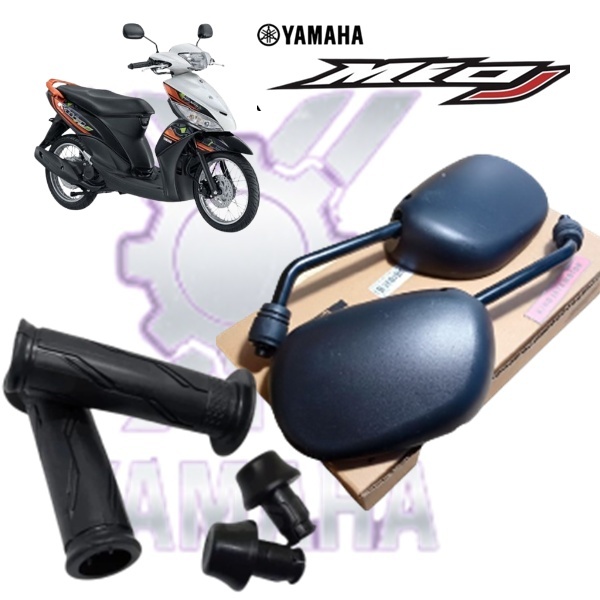 Spion Standar Kiri Kanan Mio J Mio 115 fi Plus karet grip + jalu stang mio