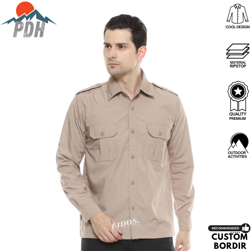 Seragam Baju Kameja PDH /PDL Tactical Lengan Panjang