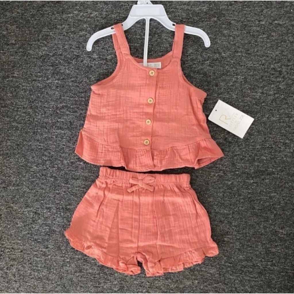 Set Baju Anak Perempuan Rachel Zoe – Tanktop + Celana Pendek