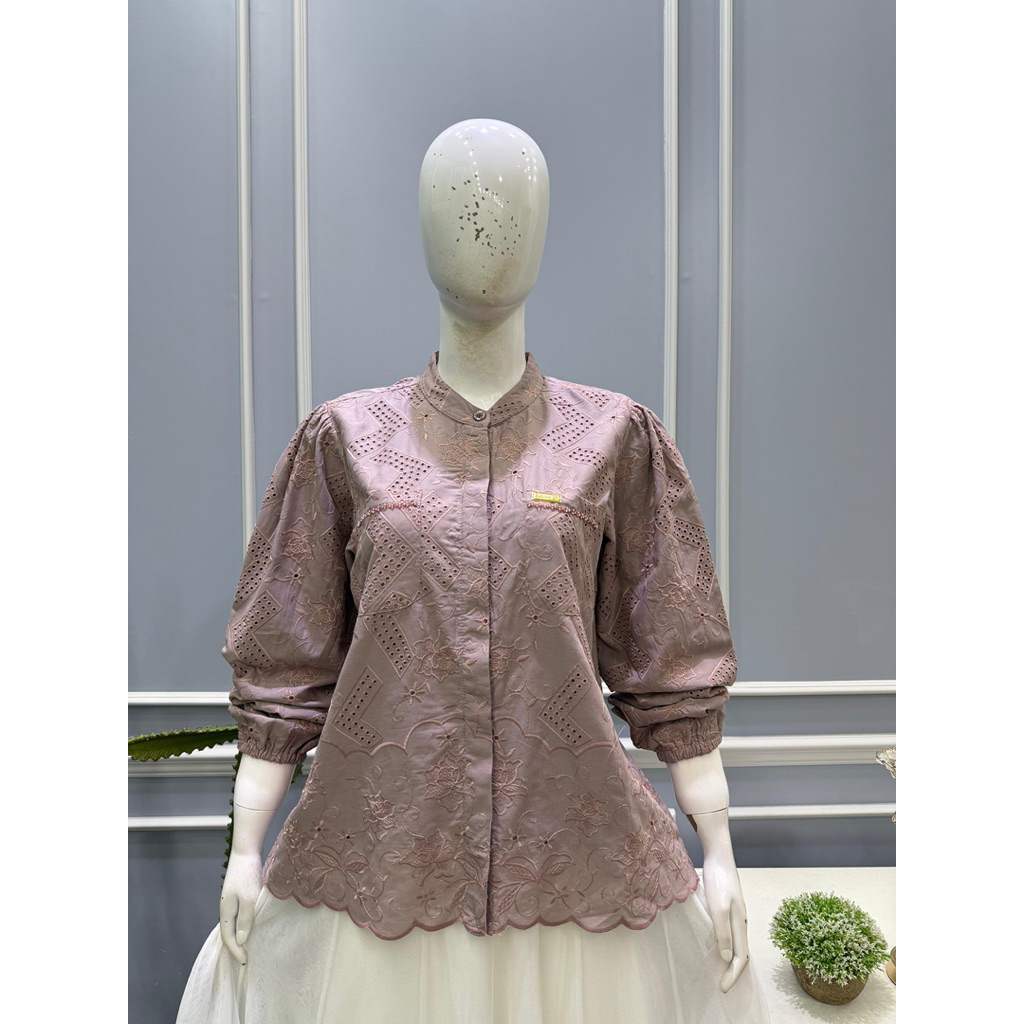 Atasan katun bordir salvina