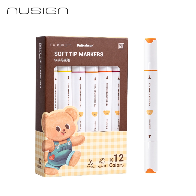 DELI NUSIGN Sketch Marker 12W NS736-B Butterbear