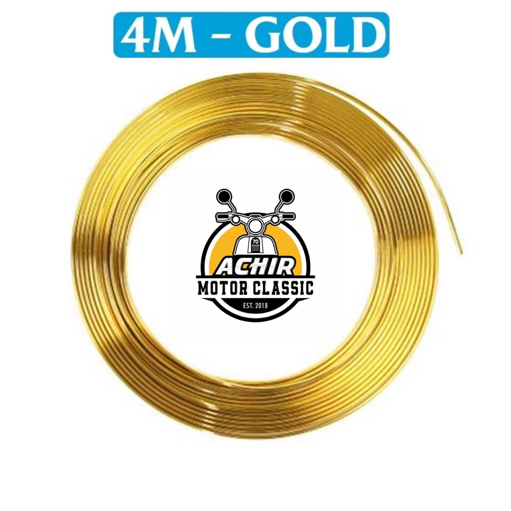 list Body motor lis Body helm list Chrome lis gold Body universal motor mobil helm dll