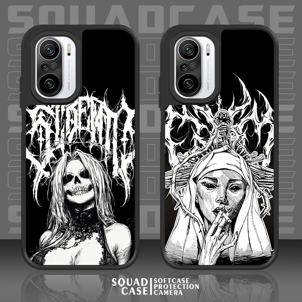 Case Premium Compatible For POCO F3 K40 Motif [ METAL ] Cover Handhphone Casing Softcase Glossy Anti