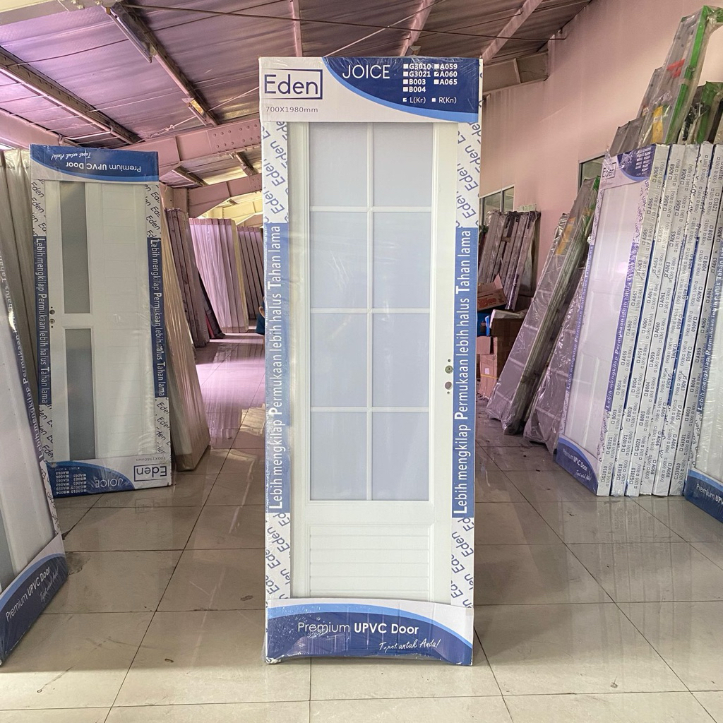 Pintu Eden A060 Pintu UPVC  Pintu Kamar Mandi Minimalis 70x198 CM