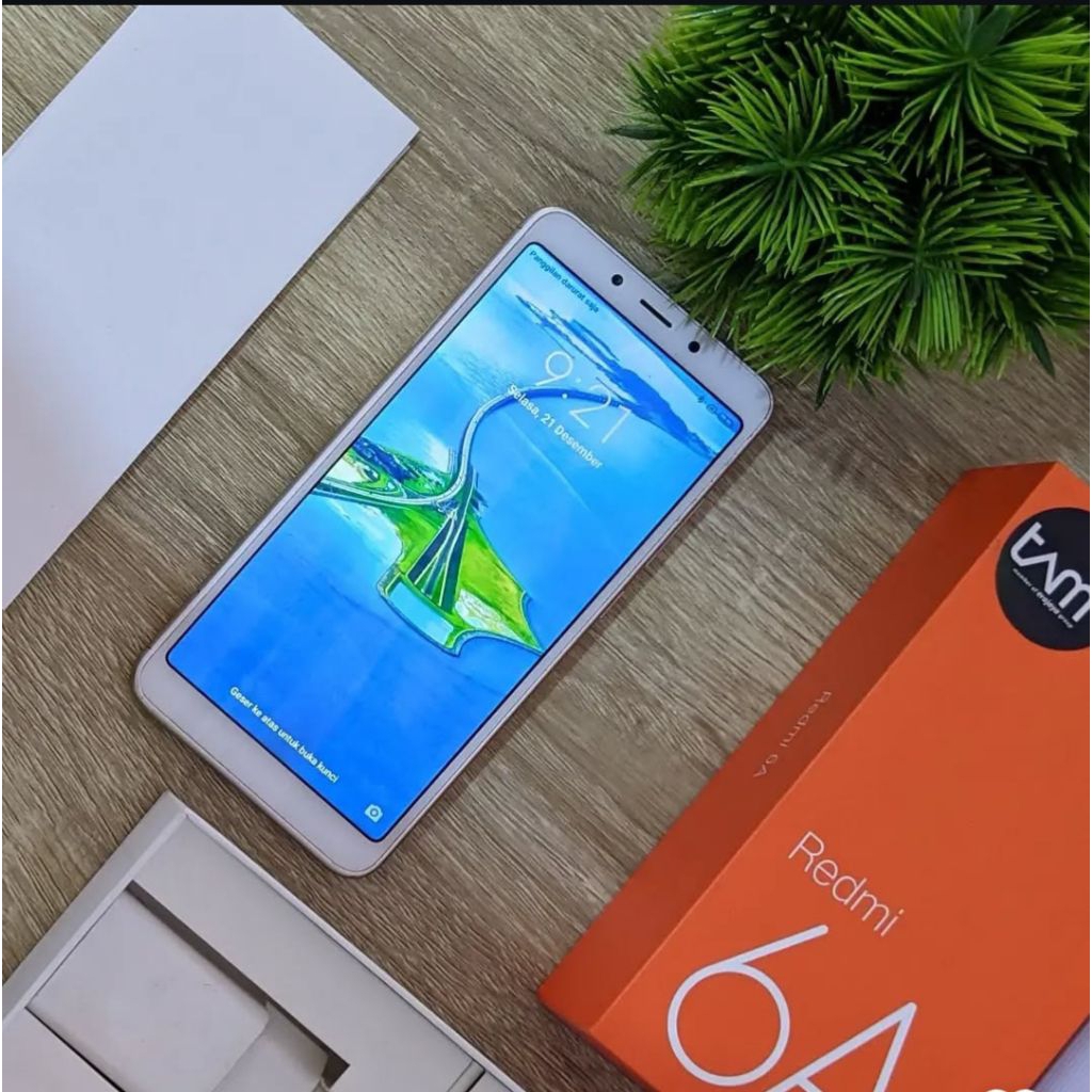 HP Xiaomi Redmi 6A 2Gb smartphone second terbaik kondisi mulus full set