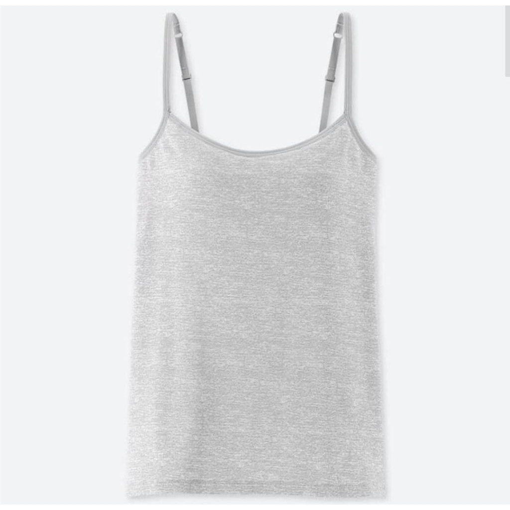 UNIQLO AIRISM CAMISOLE BRA TOP IN GREY