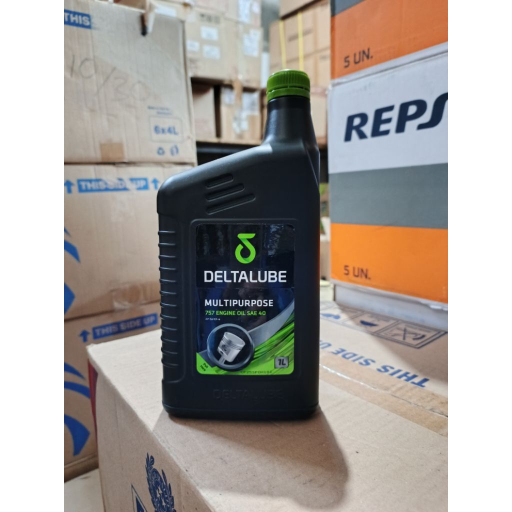 Oli Mesin Diesel Deltalube Multipurpose 757 SAE 40 -kemasan 1 Liter
