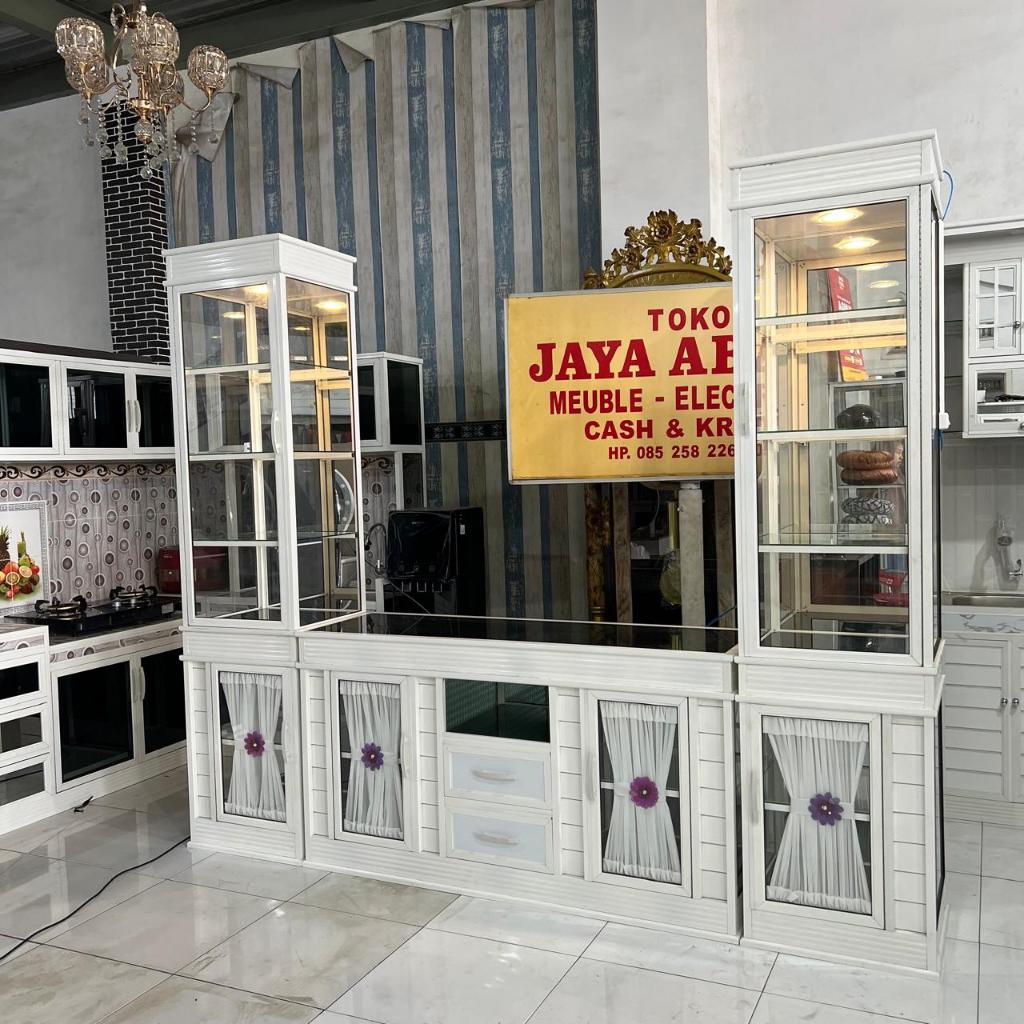 Buffet TV Aluminium / Lemari Penyimpanan / Lemari Hias / Buffet Hias
