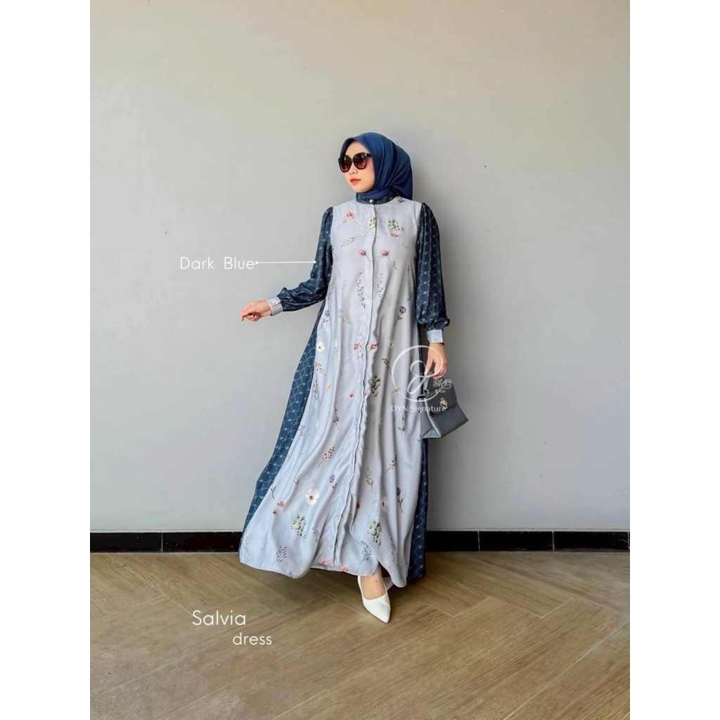 DYN SALVIA DRESS / GAMIS DEWASA PREMIUM / GAMIS KONDANGAN MEWAH