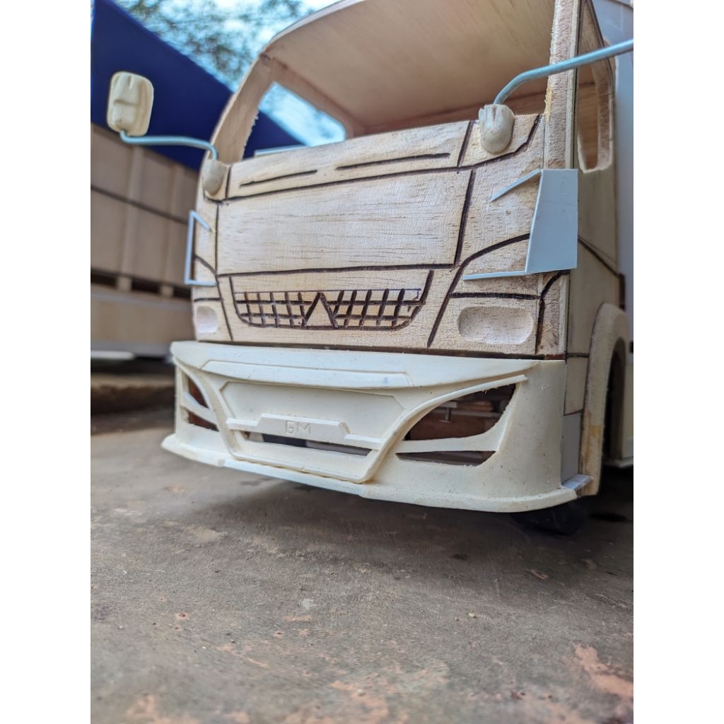 bemper miniatur truk skala 1:14 model patriot