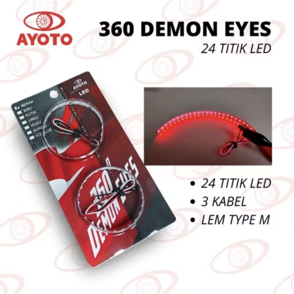 PROJIE DEMON EYES / DEVIL EYES 360 AYOTO AUTO DEMON DE360 SEPASANG