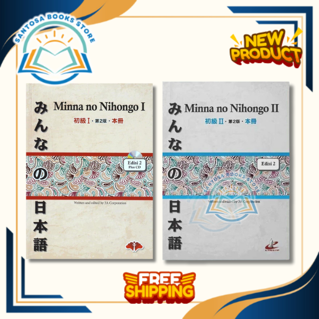Buku Minna No Nihongo 1 // Minna No Nihongo 2 (Versi Jepang)