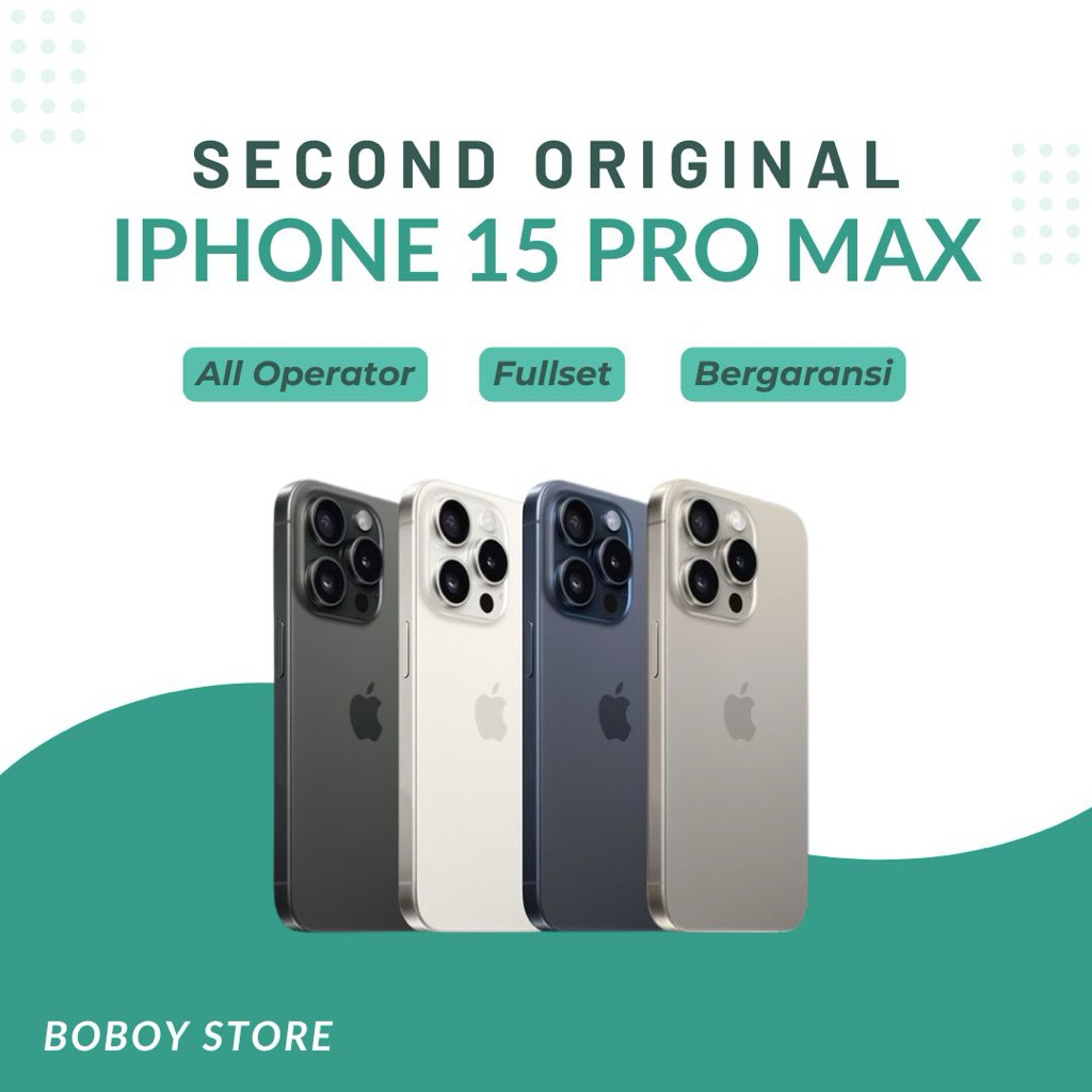 Iphone 15 Pro Max 256Gb / 512Gb / 1TB Second Fullset