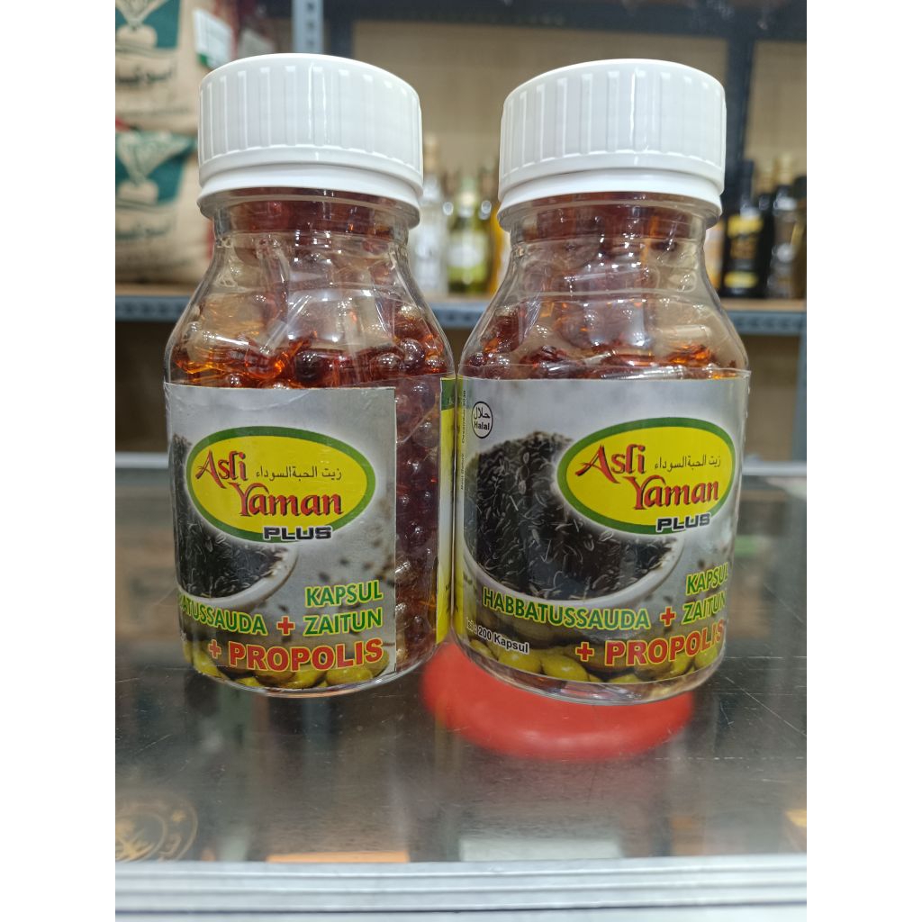 ASLI YAMAN PLUS | (Habbatussauda, Zaitun, Propolis) 200Kapsul
