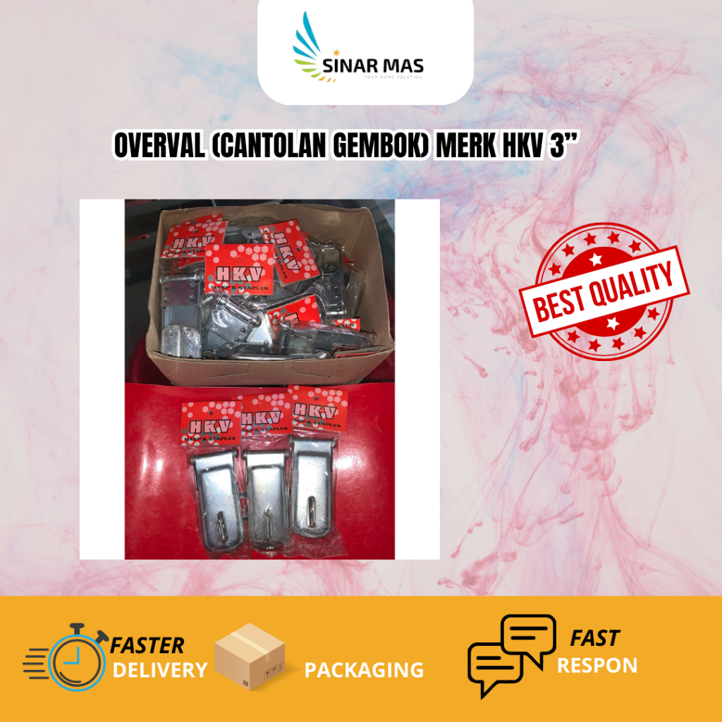Overval (Cantolan Gembok) merk HKV 3”/Overval Cantolan Gembok 3 Inch HKV / Cantolan Slot Kunci HKV 3