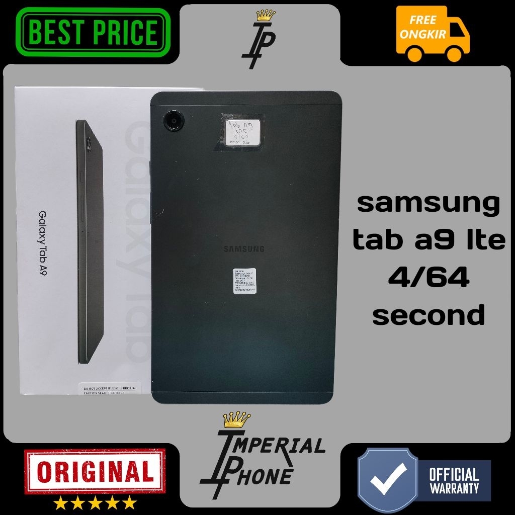 samsung galaxy tab a9 4/64 LTE resmi second
