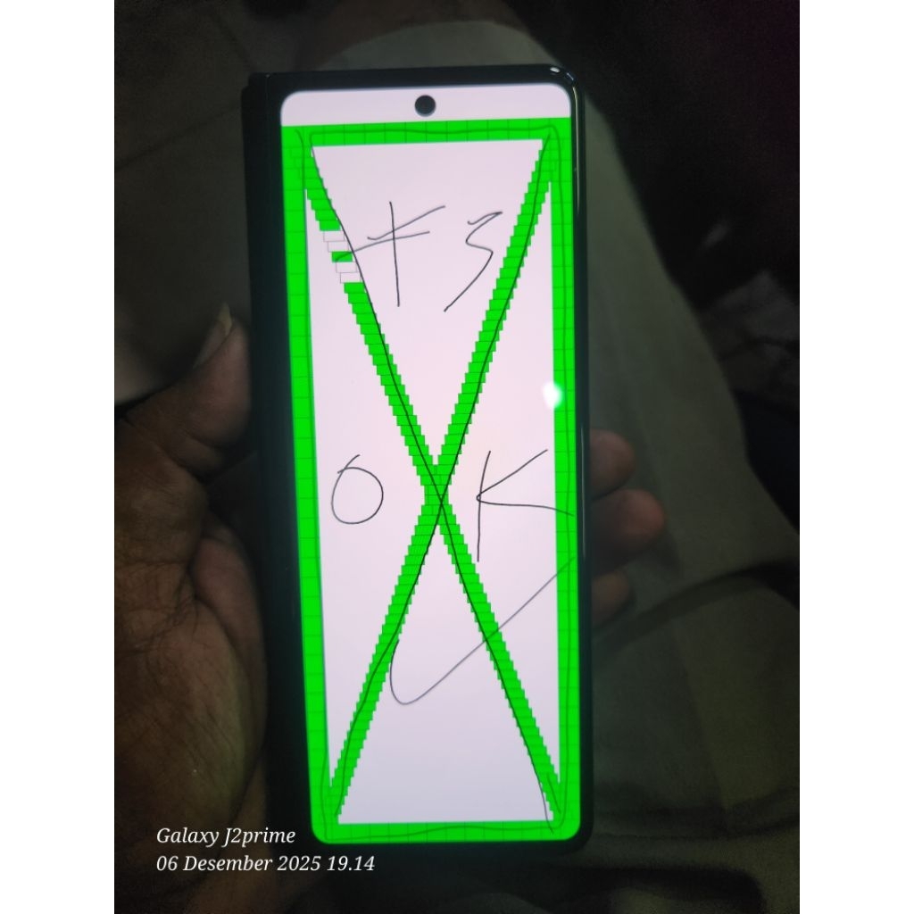 lcd depan samsung z fold 3 original copotan normal