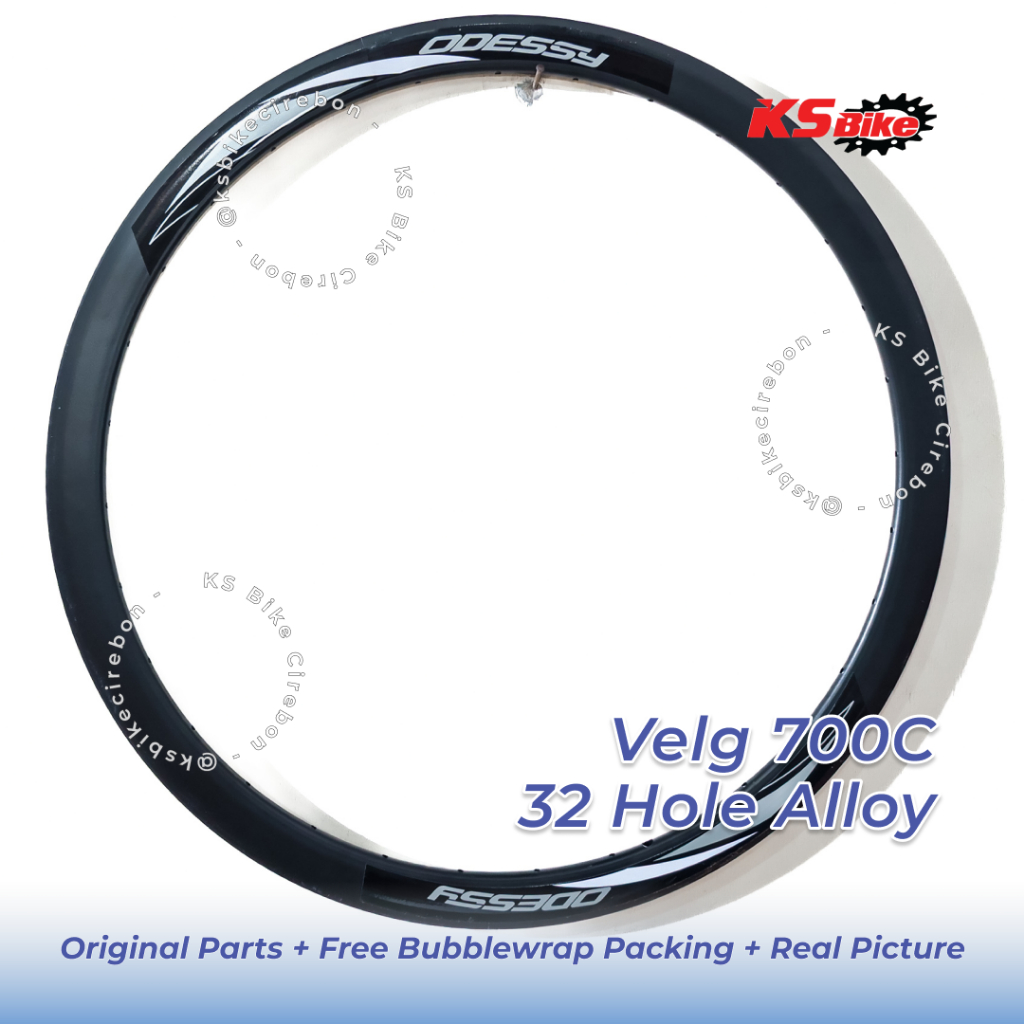 Velg Sepeda 700C Odessy 32 Hole Alloy Double Wall Velg Fixie Hybrid Roadbike 700C Rim Odessy 32H 3.8