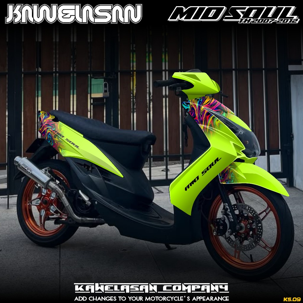 COD Sticker Decal Full Body Motor Yamaha Mio Soul Karbu Tahun 2007 2008 2009 2010 2011 2012 Sticker 