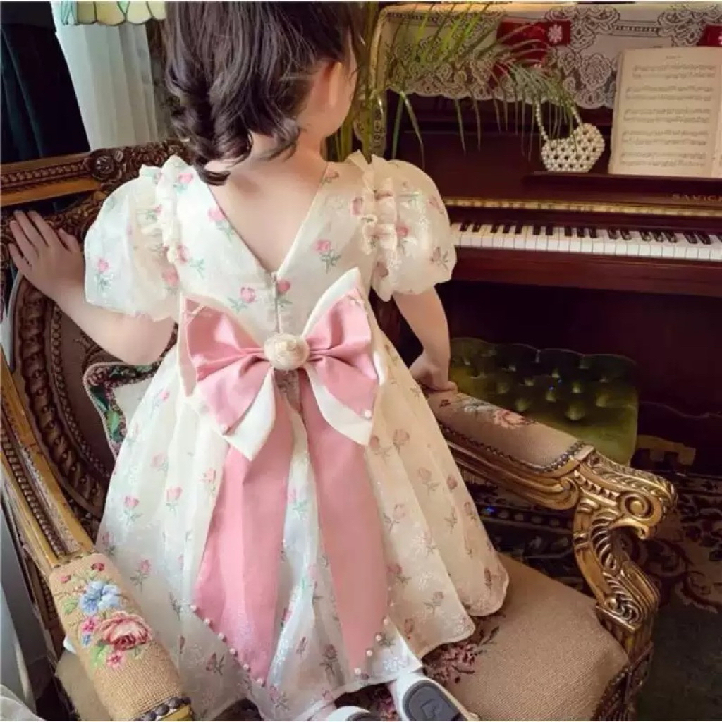 Dress Anak Perempuan, Gaun Anak Perempuan Fashion Korea, Gaun Ulang Tahun Baju anak Perempuan Manis
