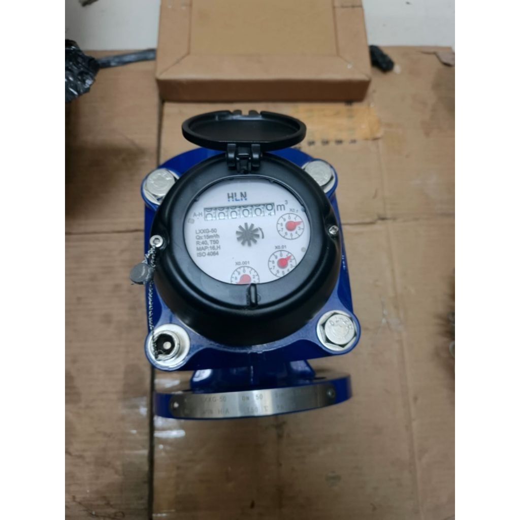 Water Meter HLN Limbah 2 Inch Flange DN50 PN16 T50°C MURAH / Flow Meter Limbah HLN 2 Inch DN50mm / M