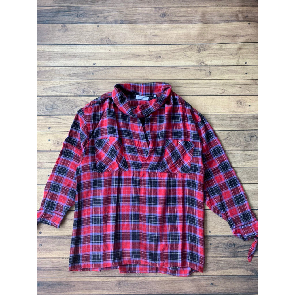 opening ceremony plaid blouse