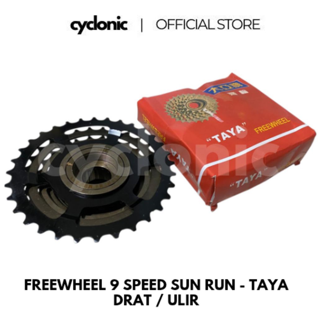 Freewheel Drat Ulir 9 Speed Taya Sun Run