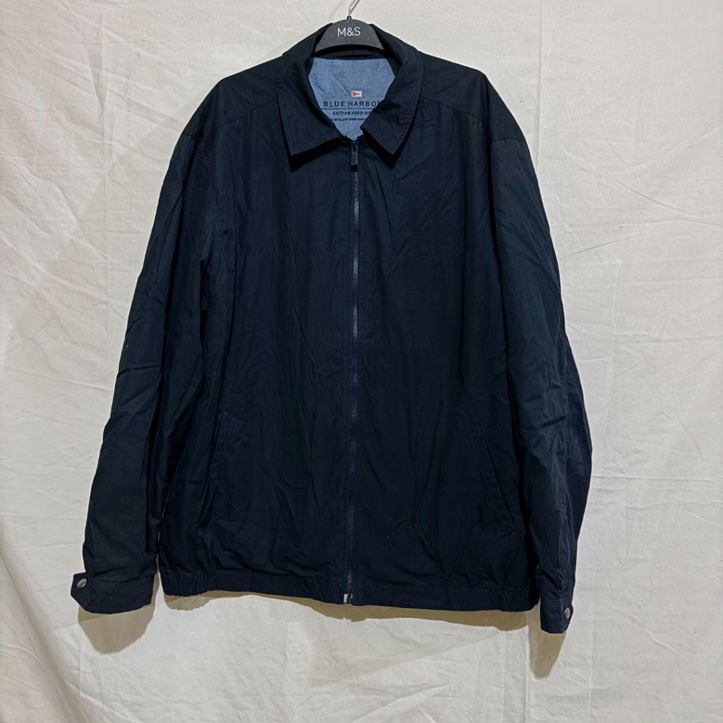 Marks & Spencer Blue Harbour Jacket Bomber Harrington M&S Jaket windproof / semi waterproof