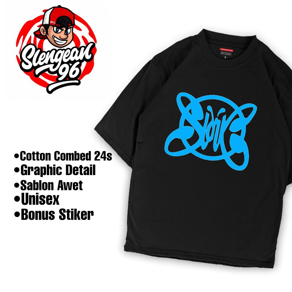 Kaos Oversize Unisex SLANK GENERASI BIRU dengan Katun Combed 24S Lembut dan Adem Bonus Stiker [Bisa 