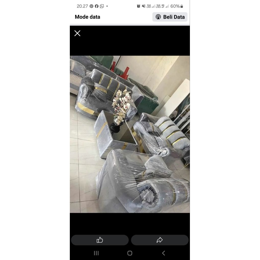 sofa jaguar bludru goldy