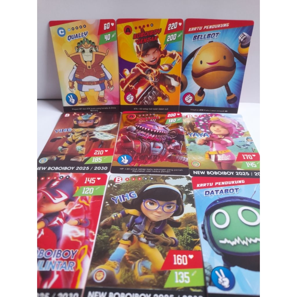 10 BUNGKUS KARTU TRADING CARD BOBOIBOY NEW TERBARU GALAXY CARD