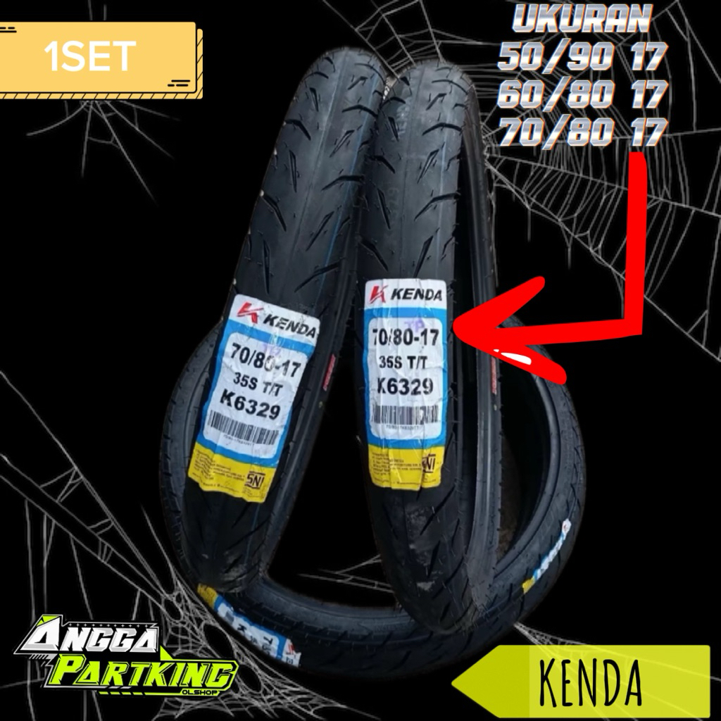 ban kenda ban luar motor ukuran kecil ring 17 50/90 60/80 70/80