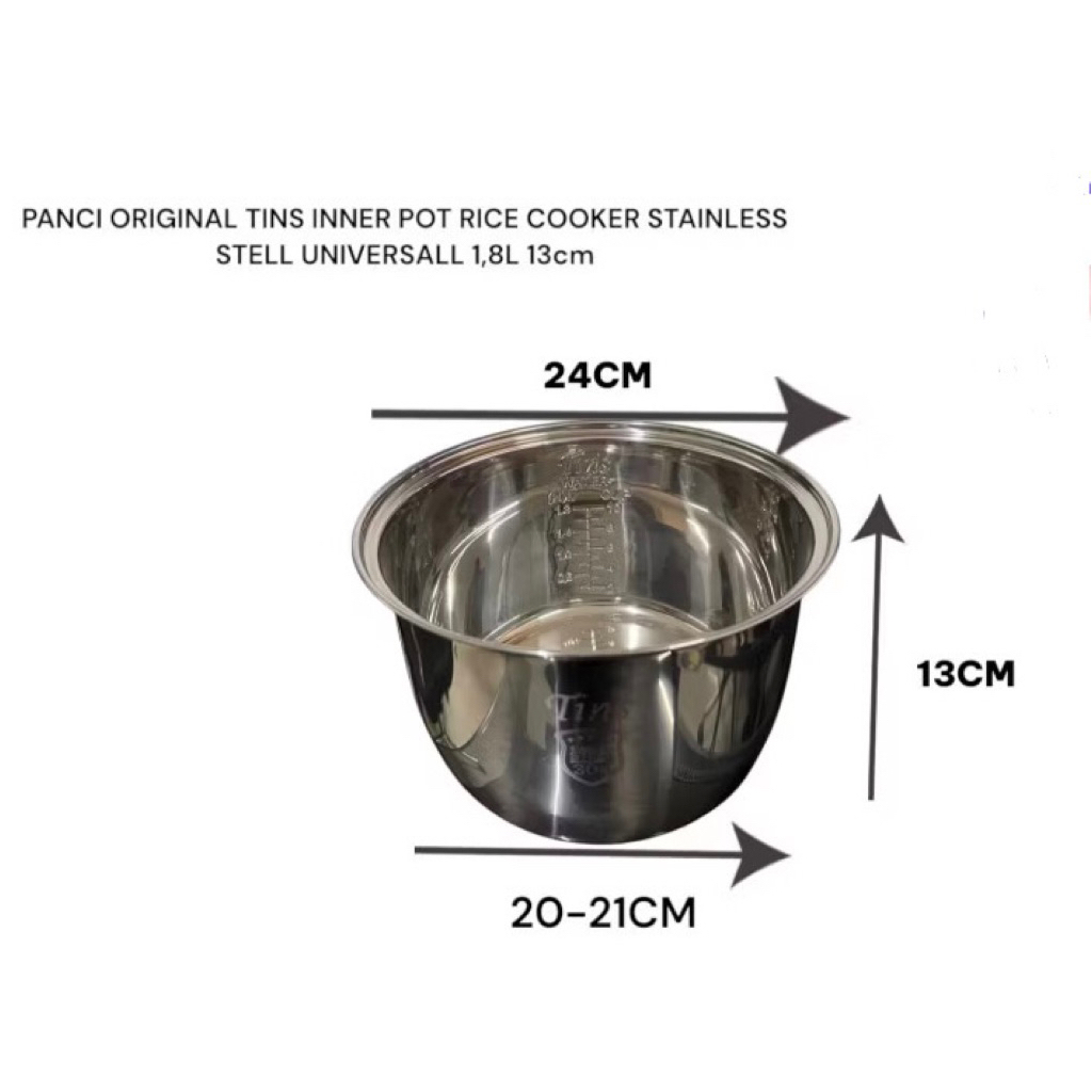 Inner/panci magic com/ rice cooker Universal TINS stainless steel 304 ori